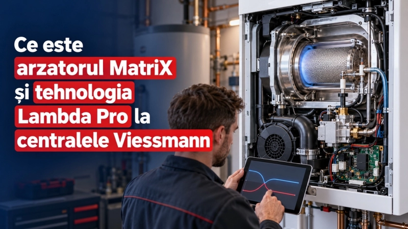 Ce este arzatorul MatriX si tehnologia Lambda Pro la centralele Viessmann