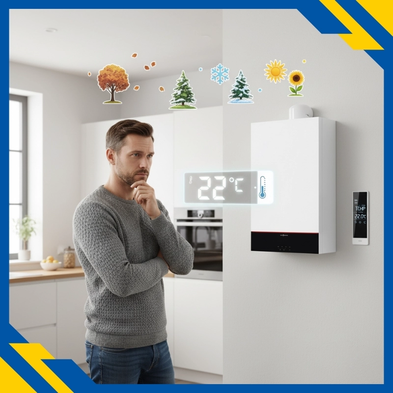 Cum setezi corect temperatura pe o centrala Viessmann in functie de anotimp