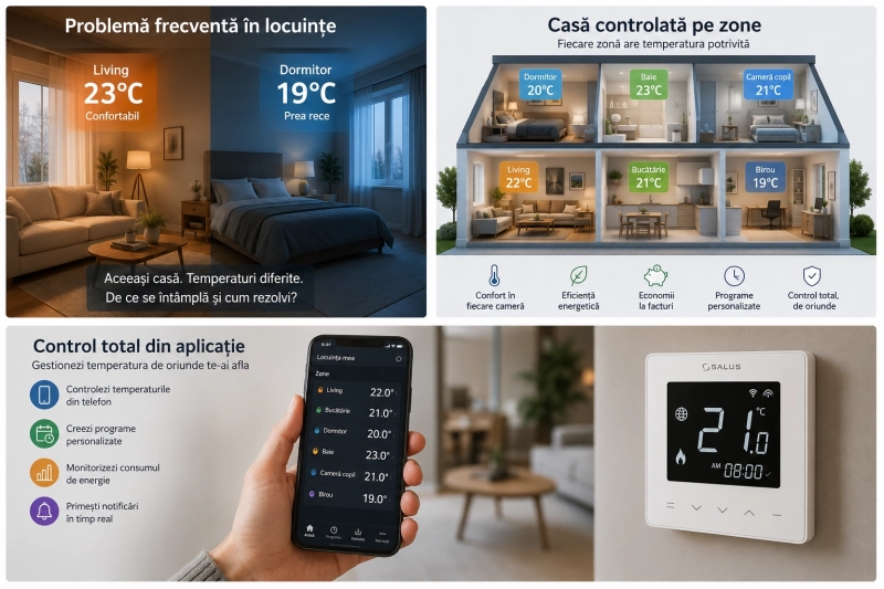 Sisteme Smart Home pentru încălzire: Cum automatizezi complet casa cu Salus IT600