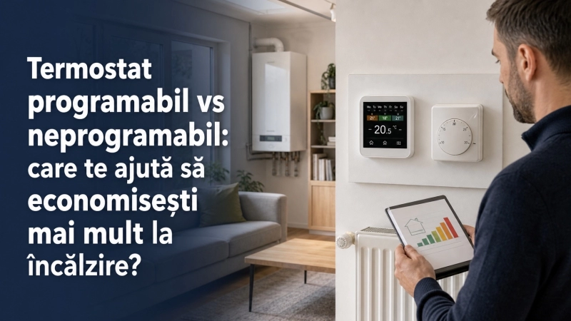 Termostat programabil vs neprogramabil: Care te ajută să economisești mai mult la încălzire?